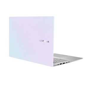 asus vivobook s15 s533 thin and light laptop, 15.6” fhd display, intel core i7-1165g7 cpu, 16gb ddr4 ram, 512gb pcie ssd, fingerprint reader, wi-fi 6, windows 10 home, dreamy white, s533ea-dh74-wh