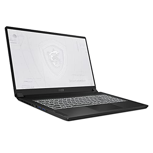 MSI WS76 Workstation Laptop: 17.3" 144Hz FHD 1080p, Intel Core i9-11900H, NVIDIA Quadro RTX A5000 , 64GB, 1TB SSD, Thunderbolt 4, WiFi 6E, TPM2.0 Fingerprint, Win10 PRO, Black (11UM-468)