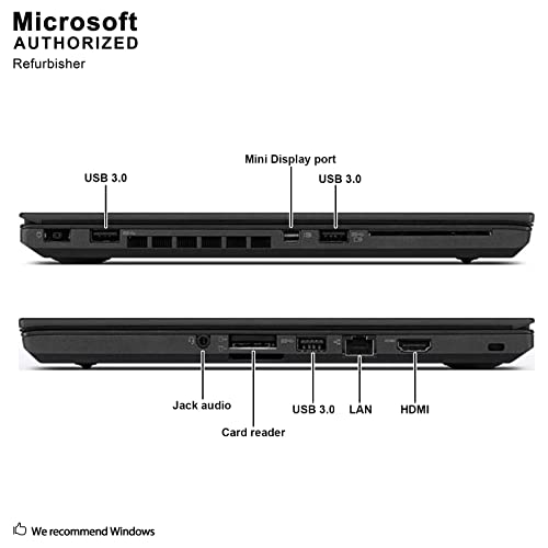 Lenovo ThinkPad T460s (20F9-0038US) Intel Core i5-6300U, 8GB RAM, 256GB SSD, Win10 Pro64 (Renewed)