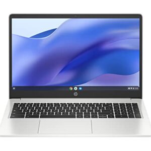 HP Chromebook 15.6 inch, Intel Pentium Silver N6000 Processor, Intel UHD Graphics, 4 GB Memory RAM, SSD, (Mineral Silver with a Matte Finish, 15a-na0030nr)