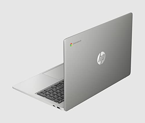 HP Chromebook 15.6 inch, Intel Pentium Silver N6000 Processor, Intel UHD Graphics, 4 GB Memory RAM, SSD, (Mineral Silver with a Matte Finish, 15a-na0030nr)