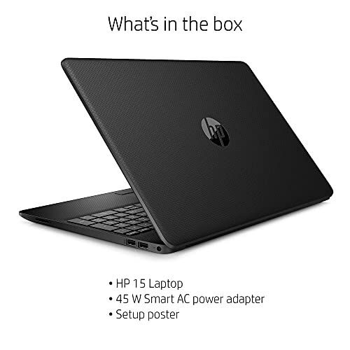 HP Flagship 15 Laptop 15.6” Diagonal FHD IPS Display Intel Celeron N4020 Processor 4GB RAM 128GB SSD Intel UHD Graphics 600 USB-C Office365 WIFI5 Webcam Bluetooth Win10 Black (Renewed)