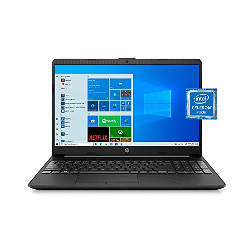 HP Flagship 15 Laptop 15.6” Diagonal FHD IPS Display Intel Celeron N4020 Processor 4GB RAM 128GB SSD Intel UHD Graphics 600 USB-C Office365 WIFI5 Webcam Bluetooth Win10 Black (Renewed)