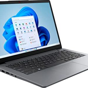 Lenovo IdeaPad 1i 14" Laptop Computer, Quad-Core Intel Pentium Silver N5030 Processor, 4GB DDR4 RAM, 128GB eMMC, WiFi 6, Bluetooth 5.1, Cloud Grey, Windows 11 S, BROAG USB Extension Cable