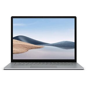 microsoft surface laptop 4 15″ pixelsense touchscreen notebook, amd ryzen 7 4980u, 8gb ram, 256gb ssd, amd radeon graphics, windows 10 pro, platinum (5vb-00001) (renewed)