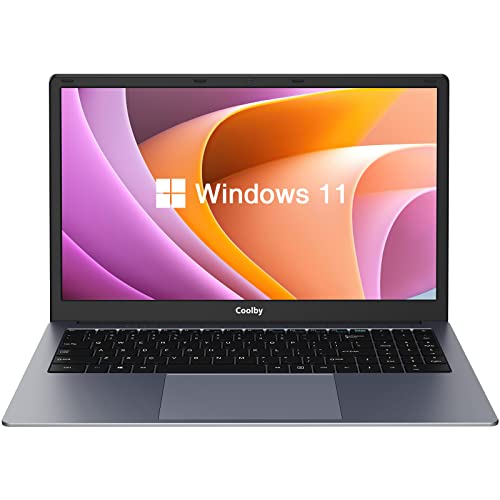 Coolby Windows 11 Laptop Computer, 15.6 inch (1920 x 1080) Notebook PC with Intel J4005 Processor, 6GB DDR4 RAM / 256GB SSD, FHD Display, WiFi, BT, Long -Lasting Battery for School, Business