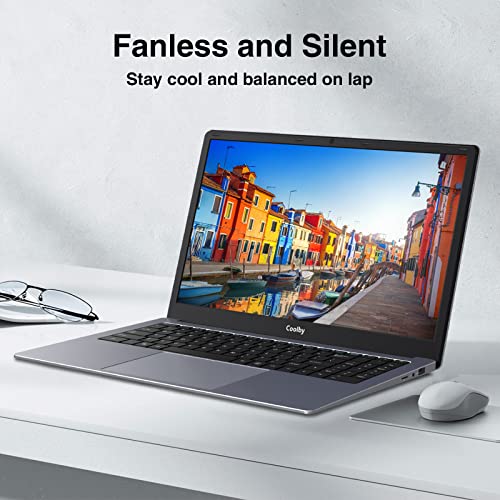 Coolby Windows 11 Laptop Computer, 15.6 inch (1920 x 1080) Notebook PC with Intel J4005 Processor, 6GB DDR4 RAM / 256GB SSD, FHD Display, WiFi, BT, Long -Lasting Battery for School, Business