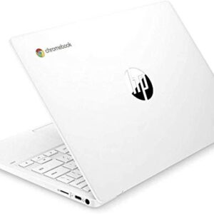 HP Chromebook 11.6" HD Light and Slim Laptop, MediaTek MT8183 8-Core Processor, 4GB Memory, 32GB eMMC, Card Reader, Webcam, Wi-Fi, Chrome OS, White, 2-Week IFT Support