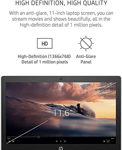 HP Chromebook 11.6" HD Light and Slim Laptop, MediaTek MT8183 8-Core Processor, 4GB Memory, 32GB eMMC, Card Reader, Webcam, Wi-Fi, Chrome OS, White, 2-Week IFT Support