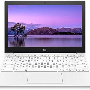 HP Chromebook 11.6" HD Light and Slim Laptop, MediaTek MT8183 8-Core Processor, 4GB Memory, 32GB eMMC, Card Reader, Webcam, Wi-Fi, Chrome OS, White, 2-Week IFT Support