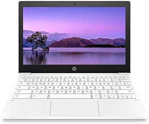 HP Chromebook 11.6" HD Light and Slim Laptop, MediaTek MT8183 8-Core Processor, 4GB Memory, 32GB eMMC, Card Reader, Webcam, Wi-Fi, Chrome OS, White, 2-Week IFT Support