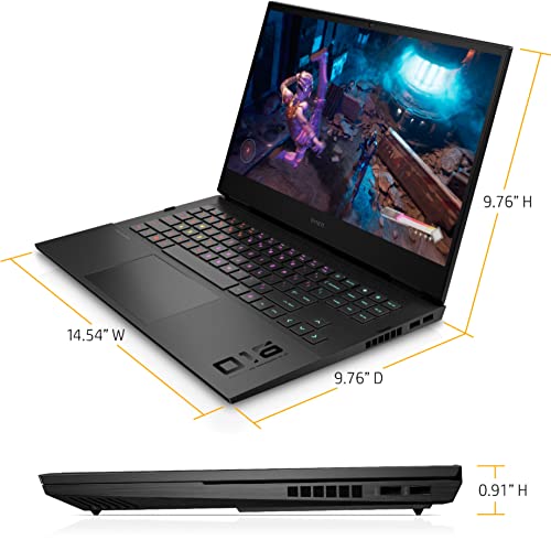 HP Omen 16 Gaming Laptop 16.1” FHD IPS 144Hz 7ms (100% sRGB) 11th Gen Intel 8-Core i7-11800H 32GB RAM 1TB SSD Geforce RTX 3060 6GB Backlit Thunderbolt Win11 Black + HDMI Cable