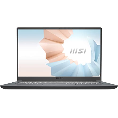 MSI Modern 15 15.6" Ultra Thin and Light Laptop AMD Ryzen 7-5700U UMA 8GB 512GB NVMe SSD Win10 - Carbon Gray (A5M-221)