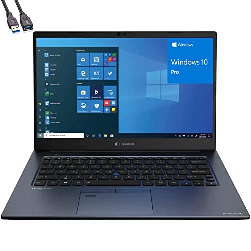 Toshiba Dynabook Portege X40-J 14" FHD Business Laptop, Intel Quad-Core i7-1165G7 up to 4.7GHz, 32GB DDR4 RAM, 1TB PCIe SSD, WiFi 6, BT 5.1, Backlit Keyboard, Windows 10 Pro, BROAG Extension Cable