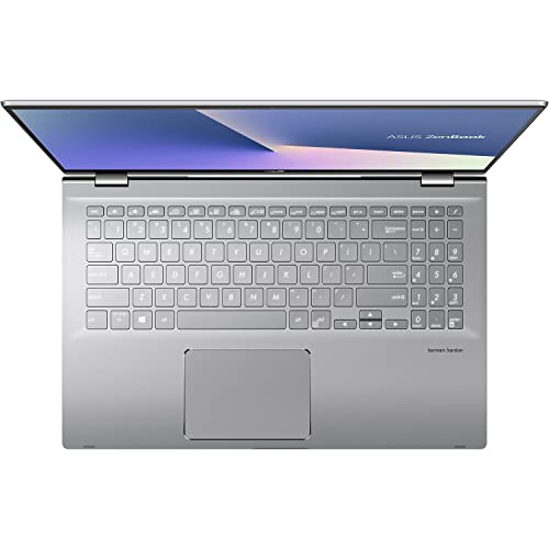 ASUS Zenbook 2-in-1 Laptop, 15.6 inch FHD Touchscreen, AMD Ryzen 7 5700U Processor (Beats i9-10885H), NVIDIA GeForce MX450, Backlit KYB, Harman/Kardon, Wi-Fi Master, Win 11 (8GB RAM | 1TB PCIe SSD)