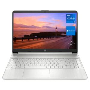 hp 15 laptop, 15.6″ fhd screen, intel core i7-1255u processor, 16gb ram, 1tb pcie ssd, hdmi, backlit keyboard, sd card reader, wi-fi 6, windows 11 home, silver
