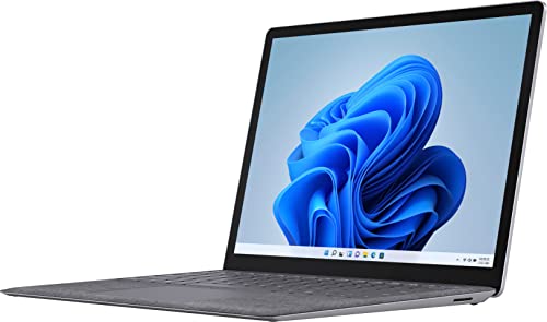 Microsoft Surface Laptop 4 13.5" Touch Screen - AMD Ryzen 5 Surface Edition - 8GB Memory - 128GB Solid State Drive with Windows 10 Home (Latest Model) – Platinum, Alcantara, 5M8-00001