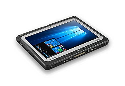 Panasonic Toughbook 33, CF-33, Intel i5-7300U, 12" QHD Touch+Digitizer, 8GB RAM, 256GB SSD, Webcam, 8MP Rear Camera, dGPS, 4G LTE, 2D Bar Laser, Dual Pass, Premium Keyboard, Win 10 Pro (Renewed)