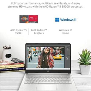 2022 Newest HP 14 14.0" FHD Laptop Computer, Hexa-Core AMD Ryzen 5 5500U up to 4.0GHz (Beat i5-1135G7), 16GB DDR4 RAM, 512GB PCIe SSD, WiFi 6, Bluetooth 5.2, Type-C, Windows 11, BROAG 64GB Flash Drive