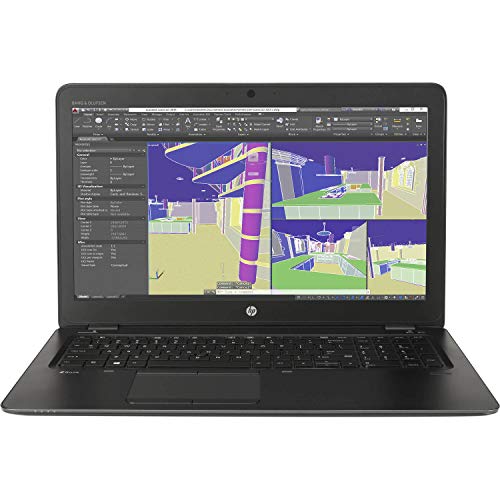 HP Zbook 15U G3 15.6" Laptop Intel Core i7-6500U 2.50 GHz 16 GB 500GB HDD Windows 10 Pro (Renewed)