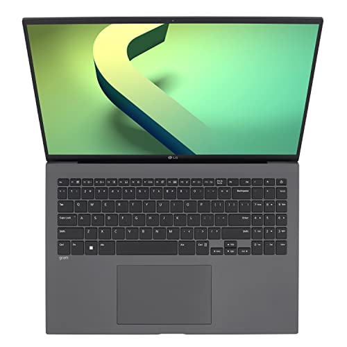 LG Gram (2022) 16Z90Q Ultra Lightweight Laptop, 16" (2560 x 1600) IPS Display, Intel i7 1260P CPU, NVIDIA RTX2050 GPU, 16GB RAM, 1TB NVMe SSD, FHD Webcam, WiFi 6E, Thunderbolt 4, Windows 11, Gray