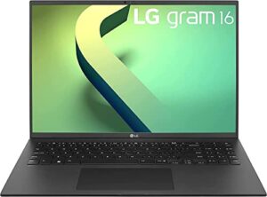 lg gram 16″ wqxga ultralight laptop (2023 new) | 12-core intel i7-1260p | 2560×1600 ips screen | backlit key | fingerprint | thunderbolt4 | wifi 6e | 16gb lpddr5 ram | 1tb ssd storage | win11 pro