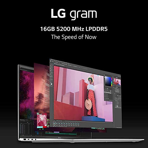 LG Gram 16" WQXGA Ultralight Laptop (2023 New) | 12-Core Intel i7-1260P | 2560x1600 IPS Screen | Backlit Key | Fingerprint | Thunderbolt4 | WiFi 6E | 16GB LPDDR5 RAM | 1TB SSD Storage | Win11 Pro