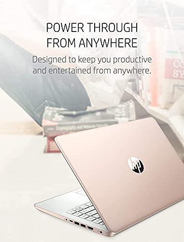 2022 HP Pavilion Laptop, 14-inch HD Touchscreen, AMD 3000 Series Processor, Long Battery Life, Webcam, HDMI, Windows 10 + One Year of Office365, Rose Gold (16GB RAM | 192GB Storage)