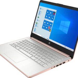 2022 HP Pavilion Laptop, 14-inch HD Touchscreen, AMD 3000 Series Processor, Long Battery Life, Webcam, HDMI, Windows 10 + One Year of Office365, Rose Gold (16GB RAM | 192GB Storage)