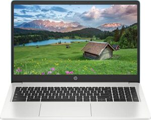 hp 2023 newest chromebook laptop, intel quad-core processor, 15.6 inch hd display, 8gb memory, 64gb emmc, 128gb microsd card, intel uhd graphics, wi-fi, bluetooth, chrome os, bundle with jawfoal