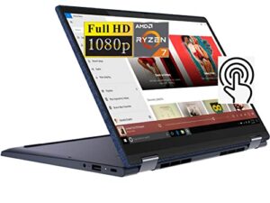 lenovo 2022 newest yoga 6 13 2-in-1 13.3″ fhd ips touchscreen laptop, amd octa-core ryzen 7 5700u(beats i7-10510u), 16gb ram, 1tb ssd, backlit kb, fingerprint reader, wifi 6, windows 11, blue+jvq mp