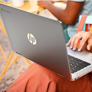 HP Chromebook x360 14-inch HD Touchscreen, 64GB eMMC, Intel Celeron N4020 2-in-1 Laptop (4GB RAM, USB-C, Wi-Fi, Webcam, SD Card Reader, Chrome OS) Silver, 14a-ca0036tg (Renewed)