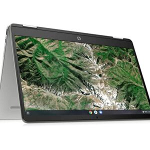 HP Chromebook x360 14-inch HD Touchscreen, 64GB eMMC, Intel Celeron N4020 2-in-1 Laptop (4GB RAM, USB-C, Wi-Fi, Webcam, SD Card Reader, Chrome OS) Silver, 14a-ca0036tg (Renewed)