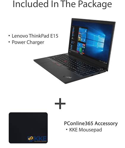 Lenovo Thinkpad E15 Business Laptop, 15.6" FHD IPS Display, Intel Core i7-10510U, 32GB RAM Memory, 1TB PCIe NVMe SSD, Webcam, Zoom Meeting, Windows 10 Pro, Black