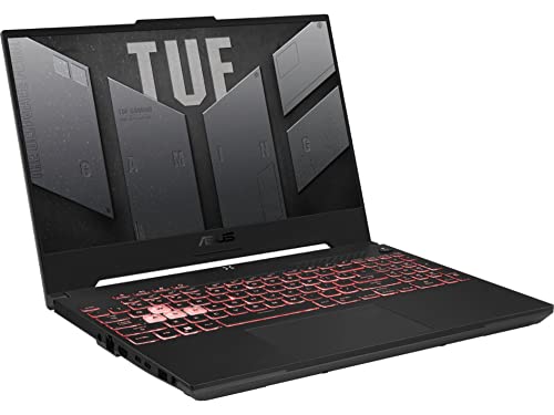 ASUS 2023 TUF A15 15.6" 144Hz FHD Gaming Laptop, AMD Ryzen 7 6800H, 32GB DDR5 RAM, 1TB PCIe SSD, RGB Backlit Keyboard, NVIDIA GeForce RTX 3050Ti, 720p HD Camera, Win 11 Pro, Gray, 32GB USB Card