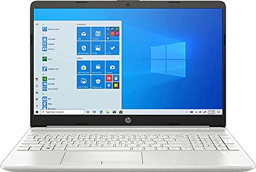 HP Newest 15.6" Full HD Laptop , Intel Core i3-1115G4 Processor, Intel UHD Graphics, 8GB RAM, 256GB SSD, 802.11ac, Bluetooth, HDMI, Windows 10 Home, Natural Silver W/ Valinor Accessories