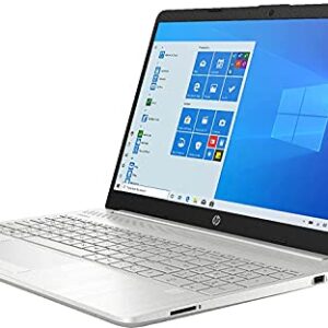 HP Newest 15.6" Full HD Laptop , Intel Core i3-1115G4 Processor, Intel UHD Graphics, 8GB RAM, 256GB SSD, 802.11ac, Bluetooth, HDMI, Windows 10 Home, Natural Silver W/ Valinor Accessories