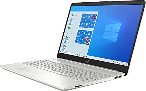 HP Newest 15.6" Full HD Laptop , Intel Core i3-1115G4 Processor, Intel UHD Graphics, 8GB RAM, 256GB SSD, 802.11ac, Bluetooth, HDMI, Windows 10 Home, Natural Silver W/ Valinor Accessories