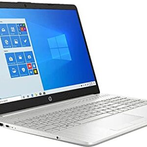 HP Newest 15.6" Full HD Laptop , Intel Core i3-1115G4 Processor, Intel UHD Graphics, 8GB RAM, 256GB SSD, 802.11ac, Bluetooth, HDMI, Windows 10 Home, Natural Silver W/ Valinor Accessories