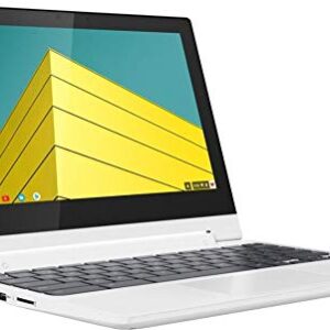 Lenovo Chromebook 2-in-1 Convertible Laptop, 11.6-Inch HD (1366 x 768) IPS Display, MediaTek MT8173C Processor, 4GB LPDDR3, 32GB eMMC, Chrome OS, Blizzard White, Choose Your eMMC (81HY0001US)