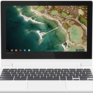 Lenovo Chromebook 2-in-1 Convertible Laptop, 11.6-Inch HD (1366 x 768) IPS Display, MediaTek MT8173C Processor, 4GB LPDDR3, 32GB eMMC, Chrome OS, Blizzard White, Choose Your eMMC (81HY0001US)