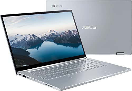 ASUS Touchscreen 14" Flip 2-in-1 Chromebook (Latest Model), Full HD Display, Intel Core M3-8100Y, 8GB RAM, 64GB eMMC, Wi-Fi 6, Webcam, NLY MP, Chrome OS