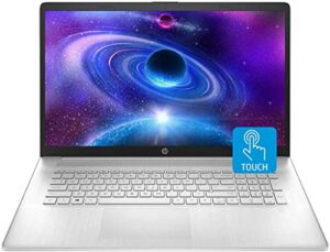 2022 newest hp 17t laptop, 17.3″ hd+ touchscreen, intel core i5-1135g7 processor 2.4ghz to 4.2ghz, 32gb ram, 1tb pcie ssd, webcam, wi-fi 6, backlit keyboard, windows 11 home, silver