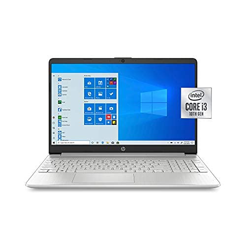 2021 HP 15.6" HD LED Laptop PC, Intel Core i3-1005G1 Processor, 8GB RAM, 256GB SSD, Wi-Fi 5, HDMI, Webcam, Bluetooth, Windows 10 S, Natural Silver, W/ IFT Accessories