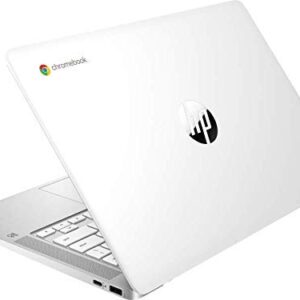 HP Chromebook - 14a-na0022od 14" Intel Pentium Silver N5030 1.1 GHz Intel UHD Graphics 605 4 GB RAM 64 GB eMMC Chrome OS BT Webcam Ceramic White (Renewed)