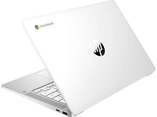 HP Chromebook - 14a-na0022od 14" Intel Pentium Silver N5030 1.1 GHz Intel UHD Graphics 605 4 GB RAM 64 GB eMMC Chrome OS BT Webcam Ceramic White (Renewed)