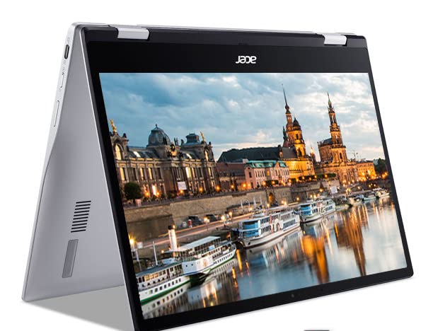 2022 Acer Convertible 2-in-1 Chromebook-13inch Frameless FHD IPS Touchscreen, Qualcomm 8-Core Processor, 4GB DDR4 Ram, 64GB eMMC SSD, Webcam, Chrome OS (Renewed) (Silver)
