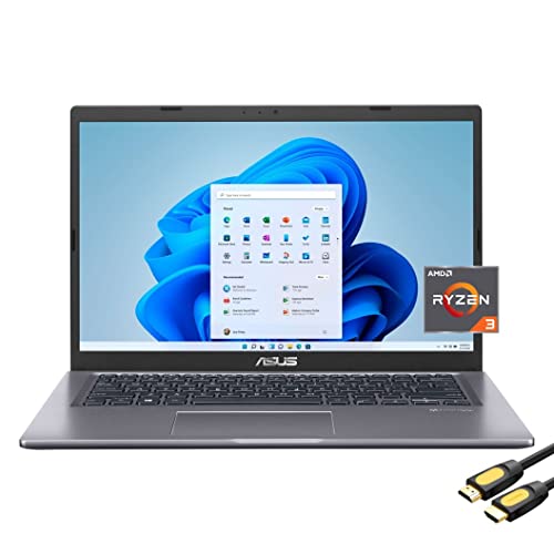 ASUS Vivobook Laptop for Business & Student, 14" HD NanoEdge Display, AMD Ryzen 3 3250, 12GB RAM, 512GB PCIe SSD+1TB HDD, USB-C, HDMI, WiFi, MicroSD Card Reader, SPS HDMI Cable, Win 11