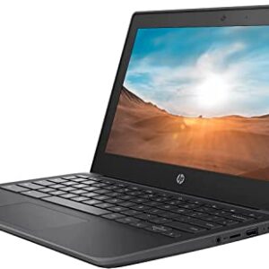 HP 11.6” Chromebook (Latest Model), AMD Dual Core Processor, 4GB RAM, 32GB eMMC, Rugged & Spill Resistant, Education, Long Battery Life, NLY MP, Chrome OS