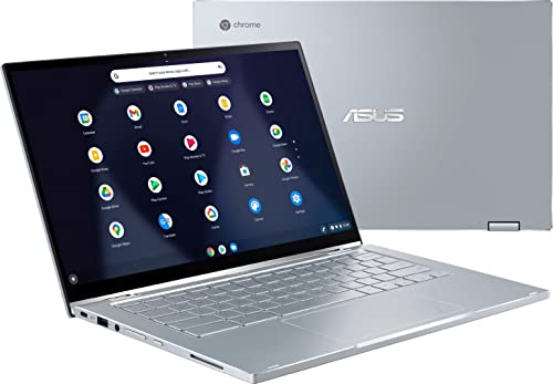 ASUS Chromebook Flip C433 14" IPS FHD 2-in-1 Touchscreen (Intel Core M3-8100Y, 8GB RAM, 128GB Storage (64GB eMMC + 64GB IST SD Card), Stylus) Home & Business Laptop, IST Pen, Chrome OS